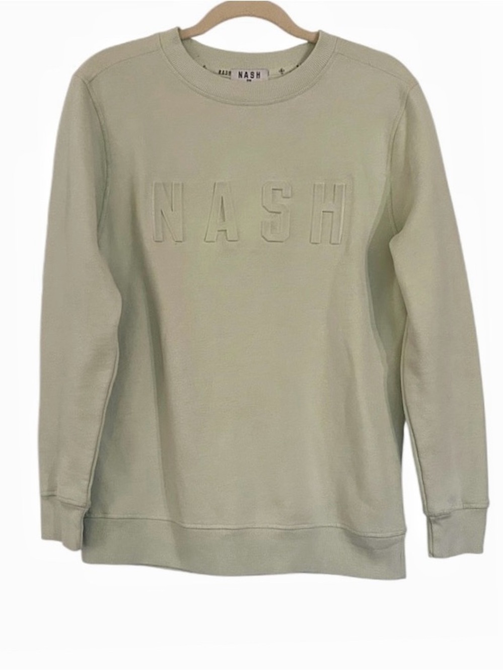 NASH Brand Crewneck Sweatshirt Size Small / Medium Light Green